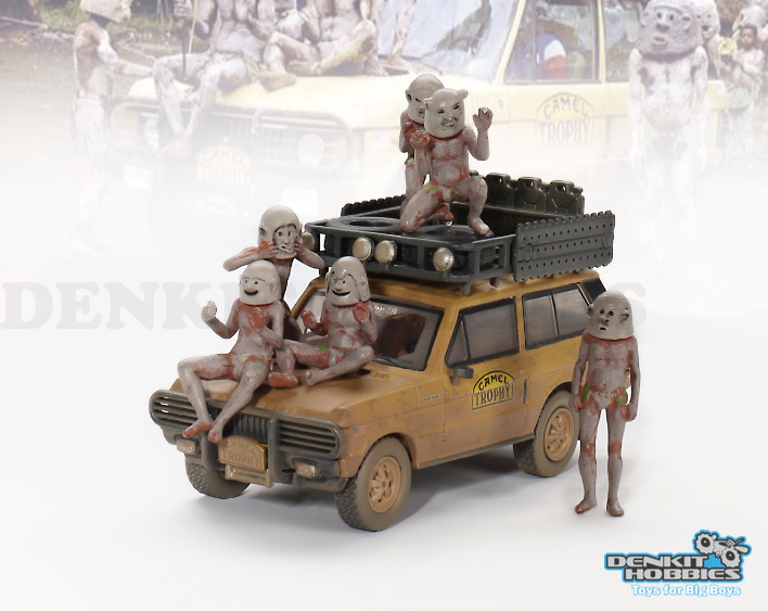 RANGE ROVER 1982 CAMEL TROPHY PAPUA NEW GUINEA SET 1/64 MINI GT