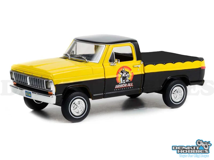 FORD F-100 1970 WITH BED COVER ARMOR ALL RUNNING ON EMPTY SERIES 5 1/24 GREENLIGHT
