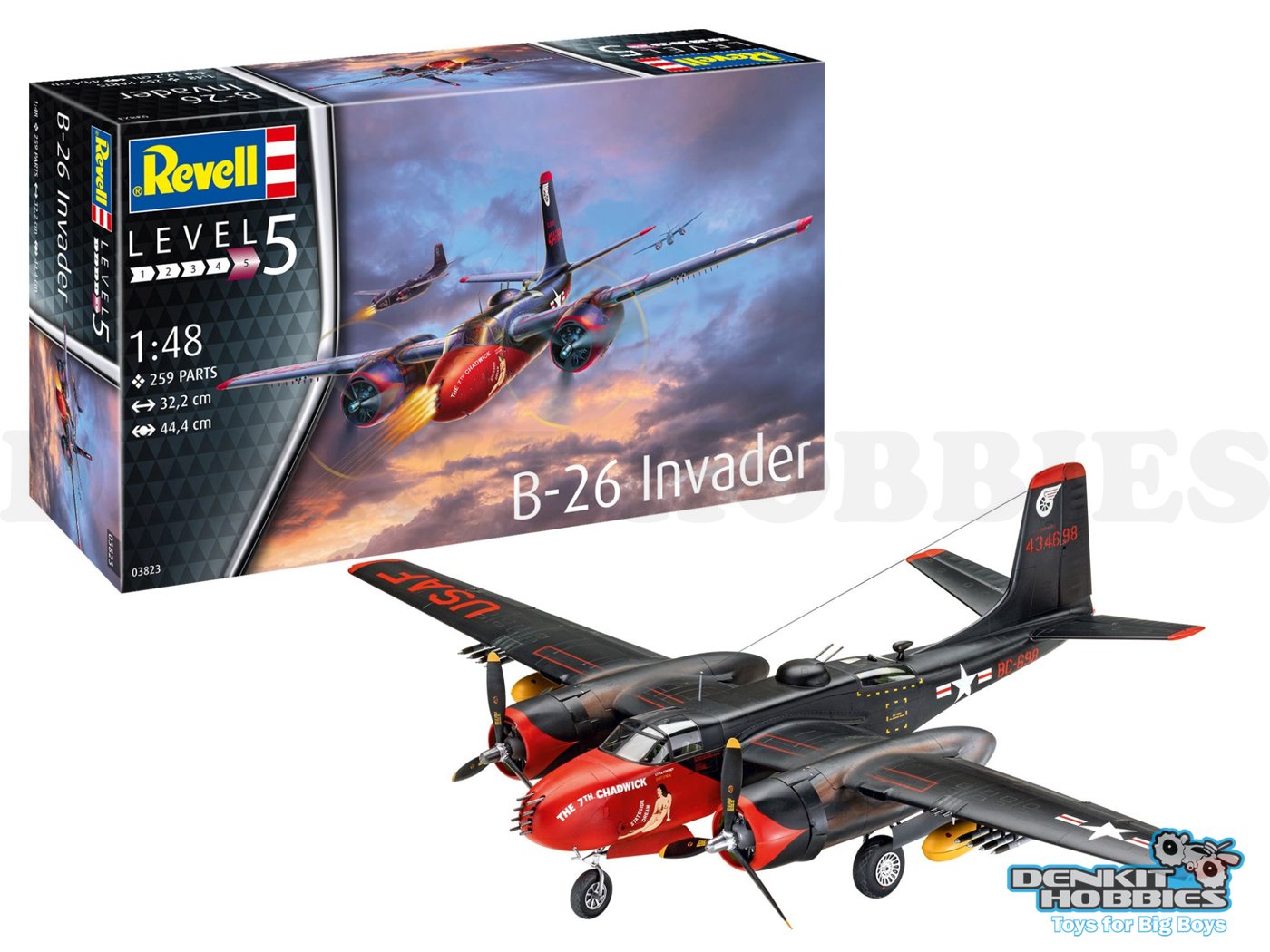 B-26 INVADER PLASTIC MODEL KIT 1/48 REVELL
