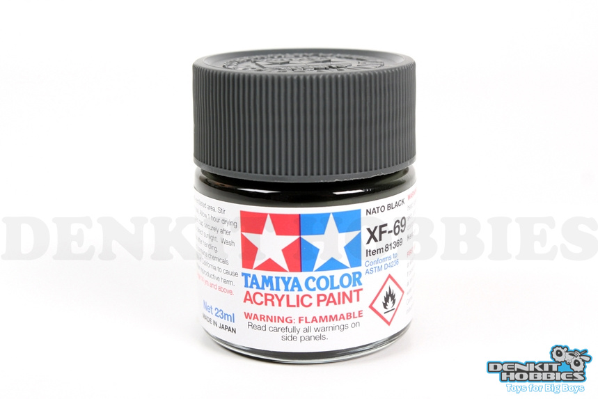 XF-69 NATO BLACK ACRYLIC PAINT 23ML TAMIYA