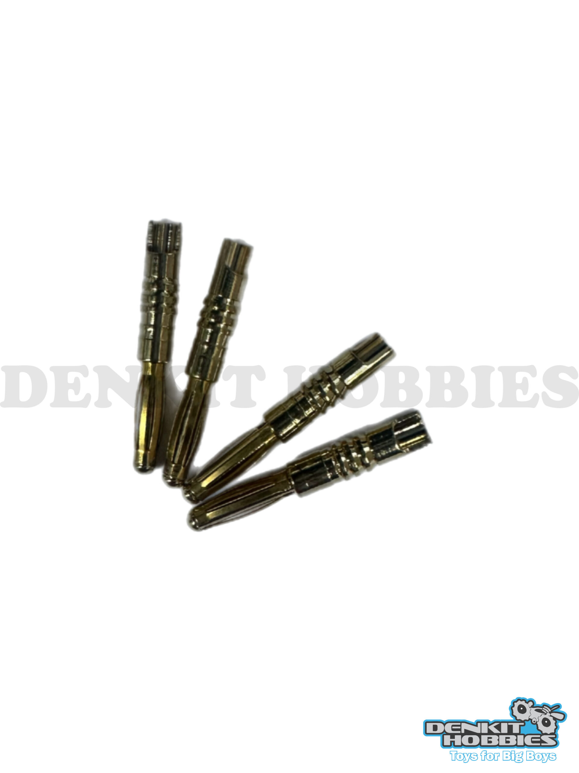 2MM MALE GOLD BULLET CONNECTOR (4) CWT