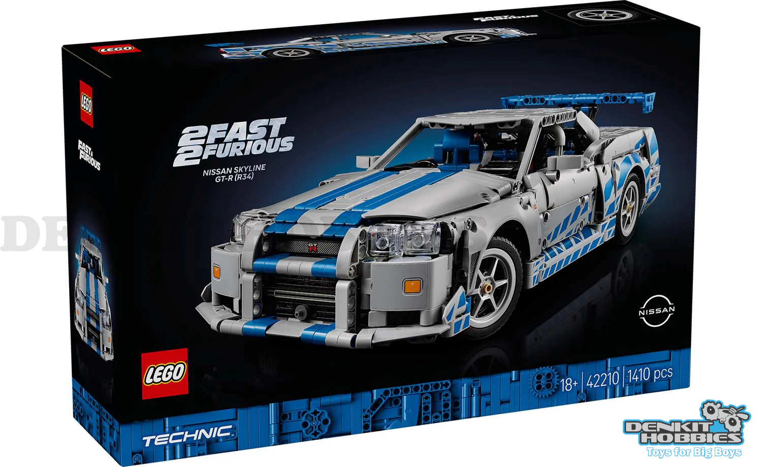 2 FAST 2 FURIOUS NISSAN SKYLINE GT-R R34 CAR - TECHNIC - LEGO