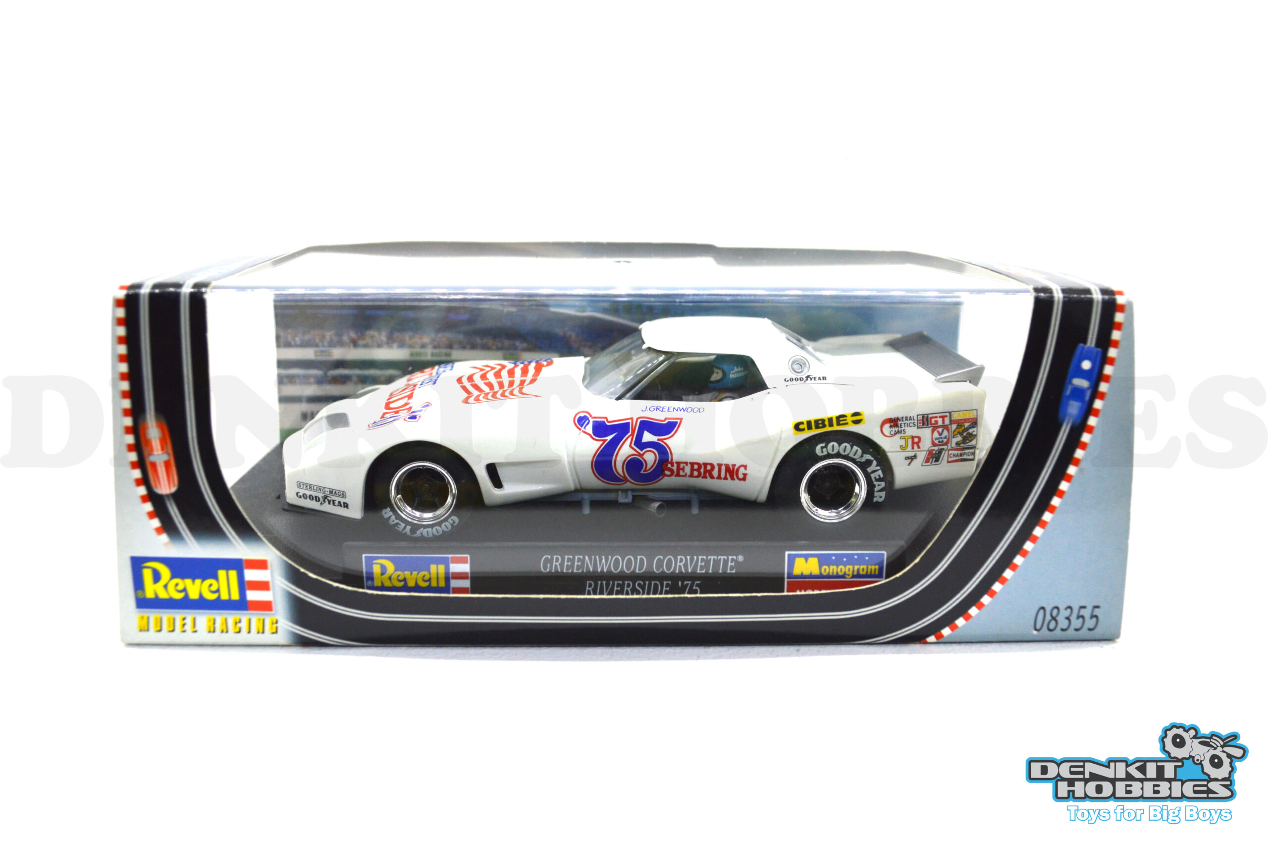 GREENWOOD CORVETTE RIVERSIDE 1975 SLOT CAR 1/32 SCALE REVELL