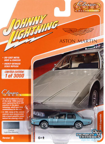 ASTON MARTIN LAGONDA 1983 BLUE 1/64 SCALE JOHNNY LIGHTNING