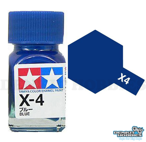 X-4 BLUE ENAMEL PAINT 10ML TAMIYA