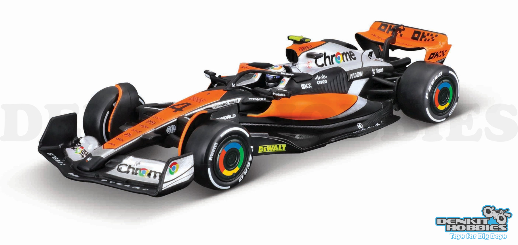 MCLAREN F1 MCL60 2023 COLLECTORS HARD CASE #4 LANDO NORRIS 1/43 SCALE BBURAGO