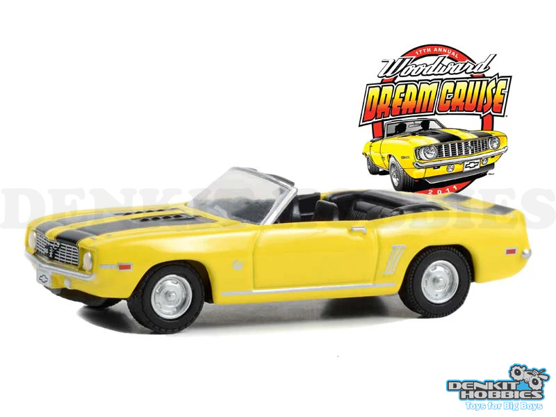 CHEVROLET CAMARO SS CONVERTIBLE 1969 WOODWARD DREAM CRUISE SERIES 1 1/64 SCALE GREENLIGHT