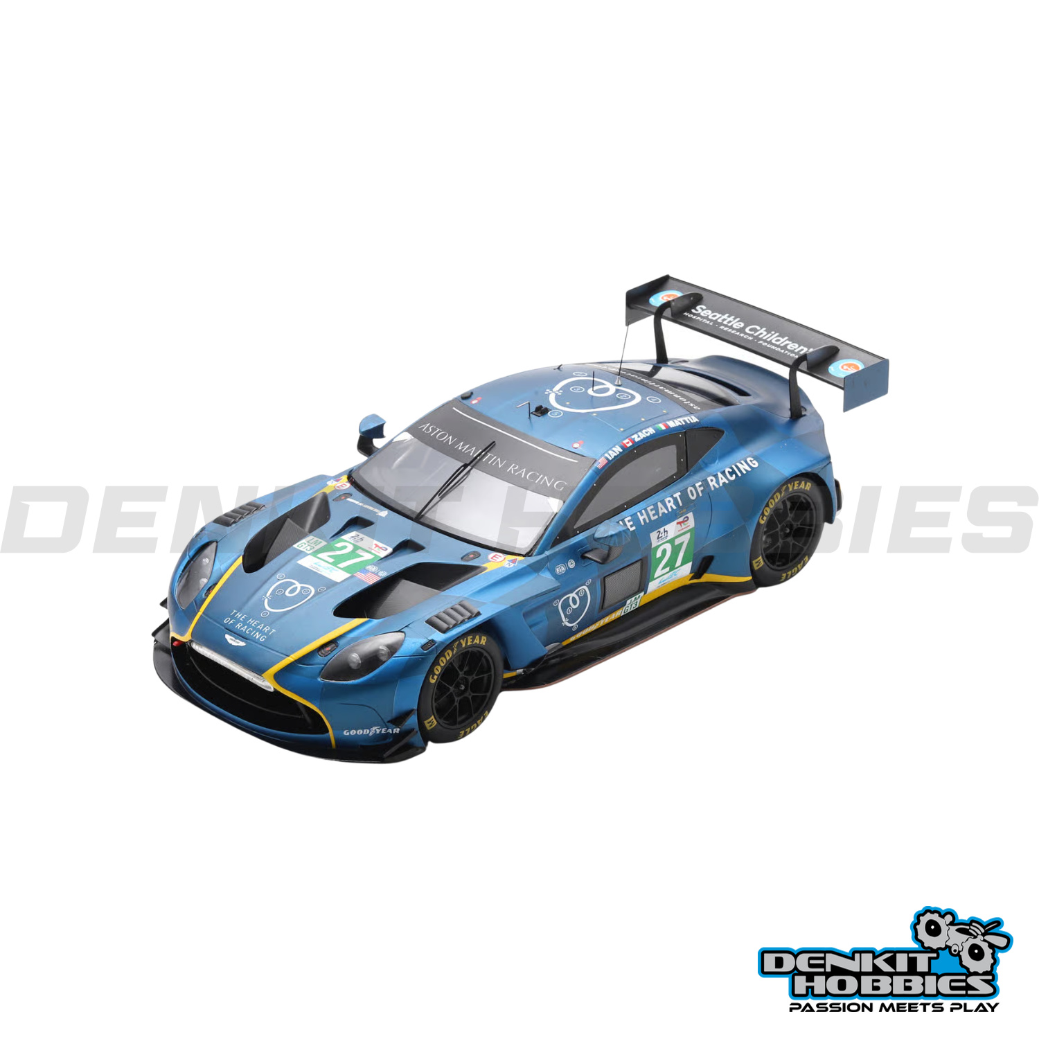 ASTON MARTIN VANTAGE AMR LMGT3 #27 HEART OF RACING TEAM LE MANS 24H 2025 1/18 SCALE SPARK
