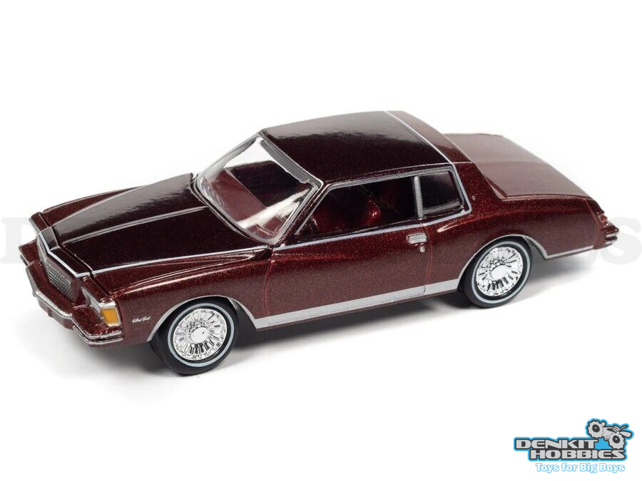 CHEVY MONTE CARLO MAROON 1979 1/64 SCALE JOHNNY LIGHTNING