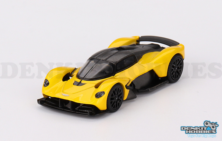 ASTON MARTIN VALKYRIE SUNBURST YELLOW 1/64 SCALE MINI GT