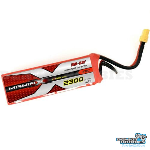11.1V 2300MAH 70C LIPO BATTERY WITH XT-60 PLUG MANIAX
