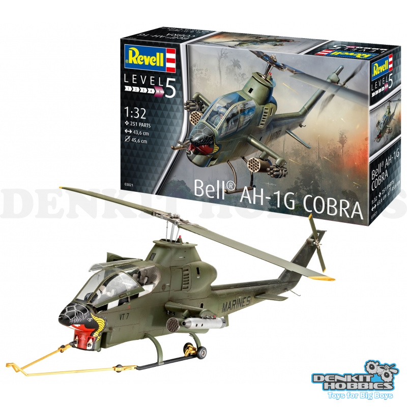 AH-1G COBRA PLASTIC MODEL KIT 1/32 SCALE REVELL