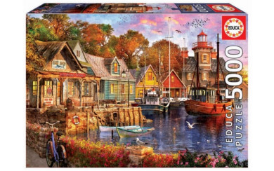 THE HARBOUR EVENING 5000 PIECE PUZZLE EDUCO