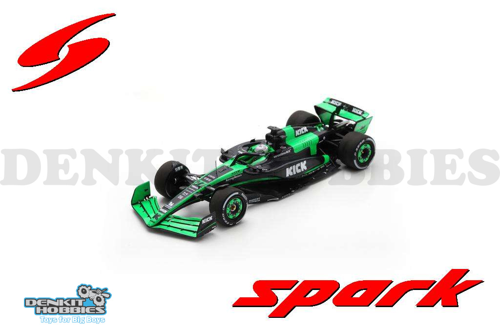 STAKE F1 TEAM KICK SAUBER C44 #77 VALTTERI BOTTAS ABU DHABI GP 2024 'LAST RACE' 1/43 SCALE SPARK