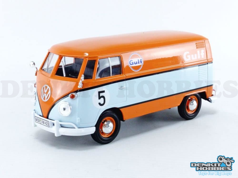 VOLKSWAGEN TYPE 2 T1 GULF LIVERY #5 DELIVERY VAN 1/24 MOTOTRMAX