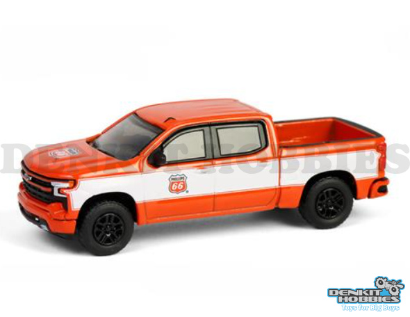 CHEVROLET SILVERADO 2023 PHILIPS 66 1/64 SCALE GREENLIGHT