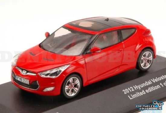 HYUNDAI VELOSTER RED 2012 1/43 TRIPLE 9 COLLECTION