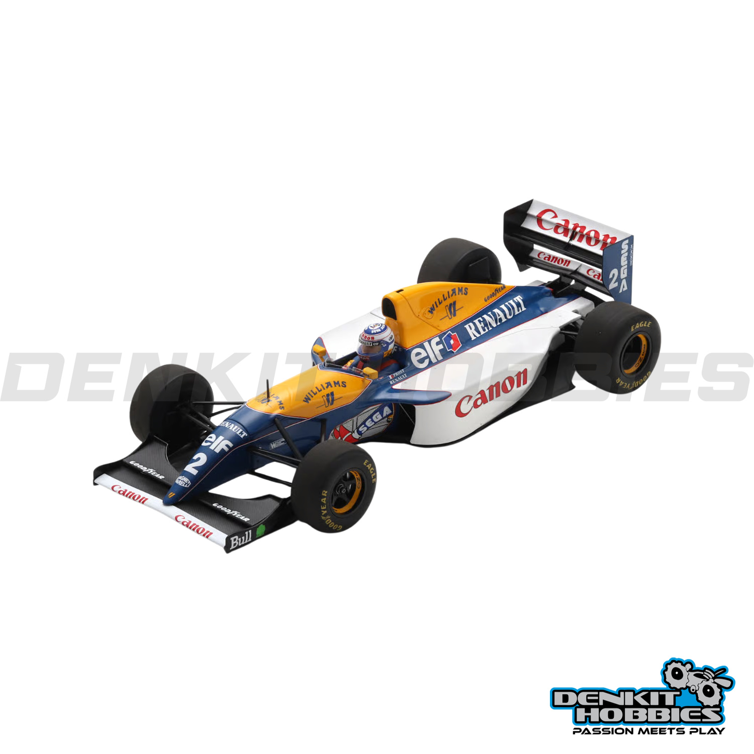WILLIAMS FW15C #5 F1 WINNER FRENCH GP 1993 ALAIN PROST 1/18 SCALE SPARK