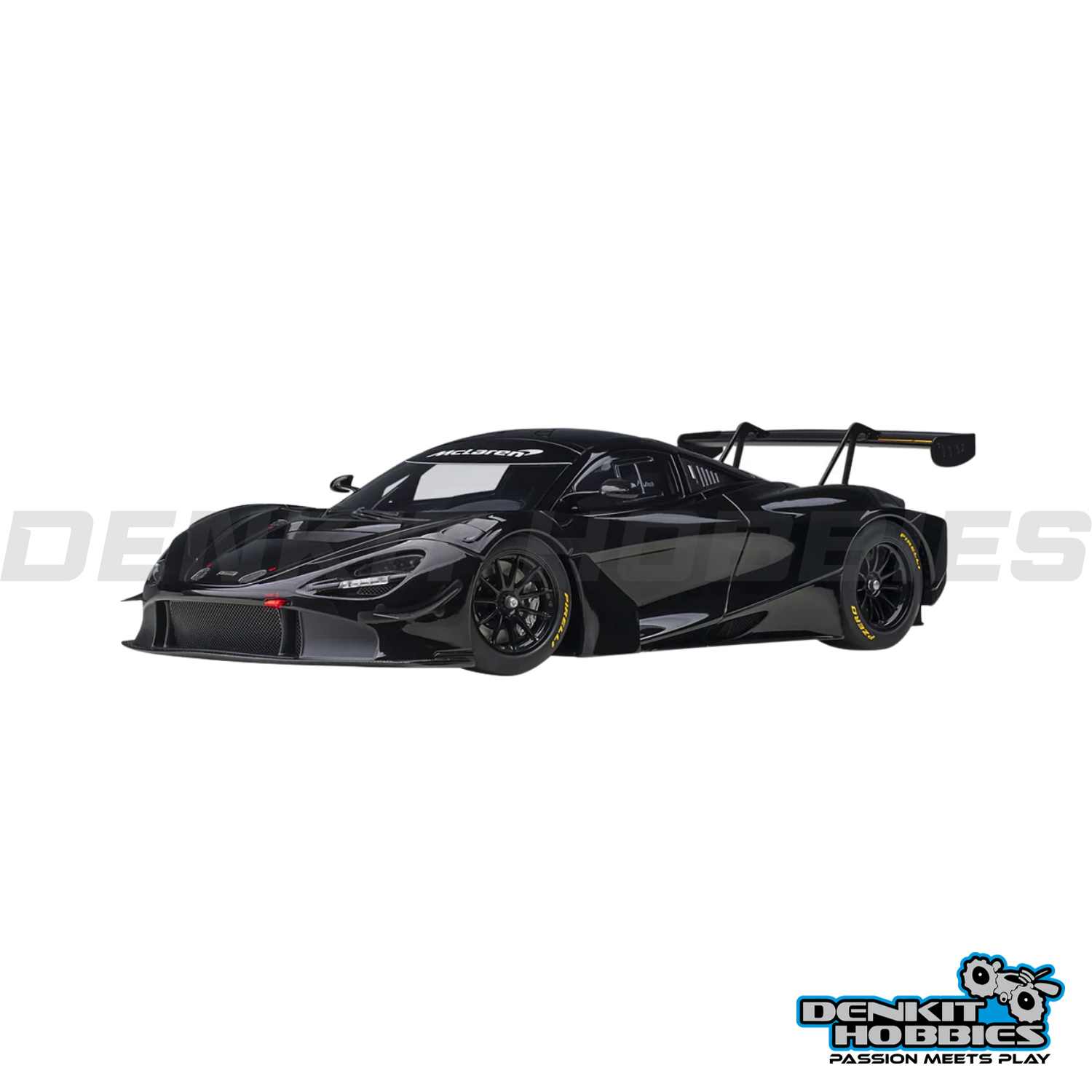 MCLAREN 720S GT3 PLAIN BODY VERSION BLACK 1/18 SCALE AUTOART