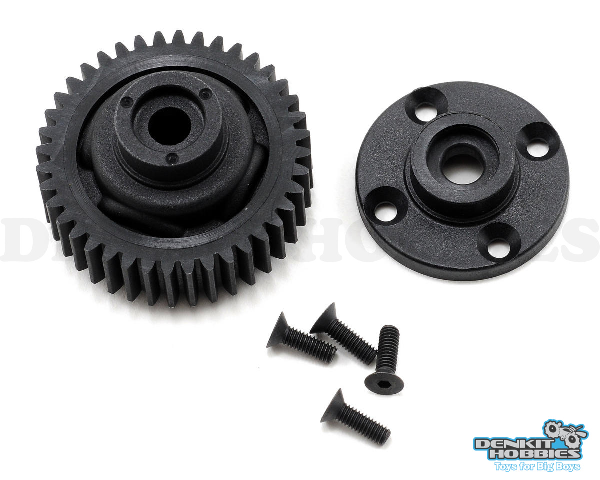 40T DIFFERENTIAL GEAR HOUSING & END CAP LOSI