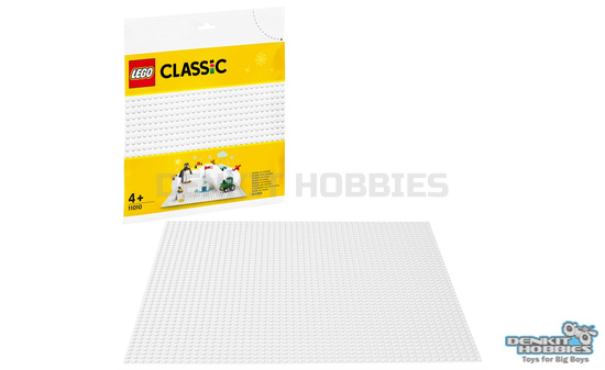 WHITE BASE PLATE CLASSIC LEGO