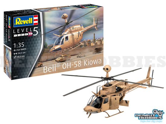 OH-58 KIOWA PLASTIC MODEL KIT 1/35 REVELL