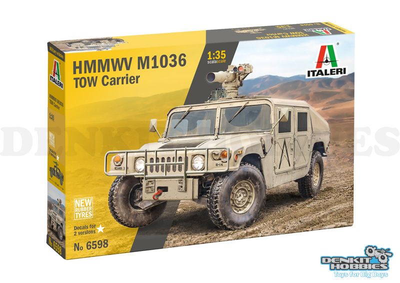 HMMWV M1036 TOW CARRIER PLASTIC MODEL KIT 1/35 SCALE ITALERI