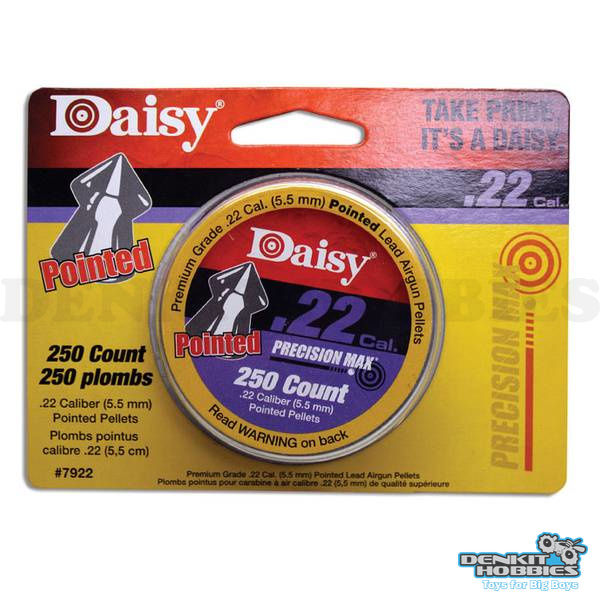 POINTED 5.5MM .22 CALIBER 250S PELLETS DAISY