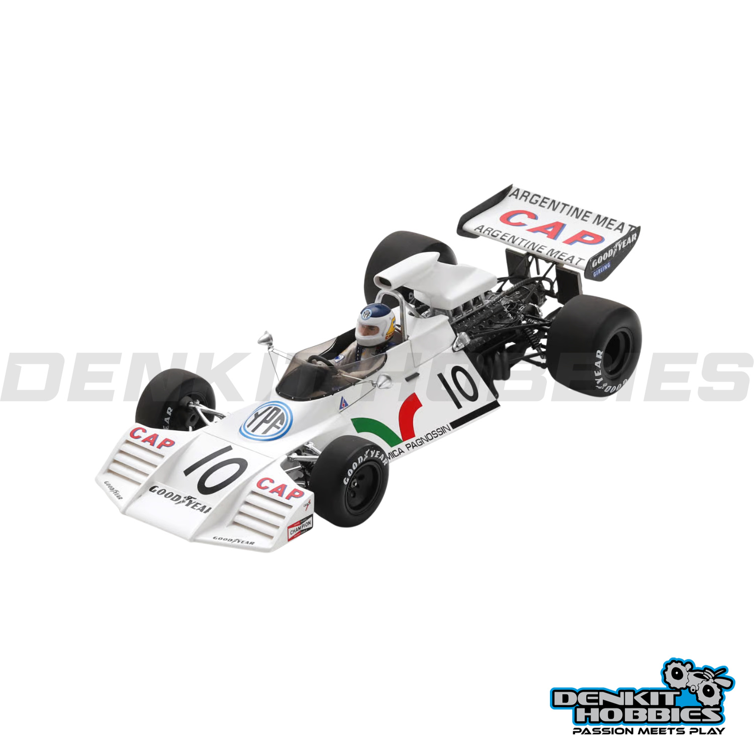 BRABHAM BT42 #10 F1 3RD FRENCH GP 1973 CARLOS REUTEMANN 1/18 SCALE SPARK