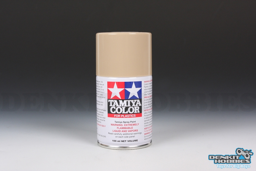 TS-68 WOODEN DECK TAN LACQUER SPRAY PAINT 100ML TAMIYA