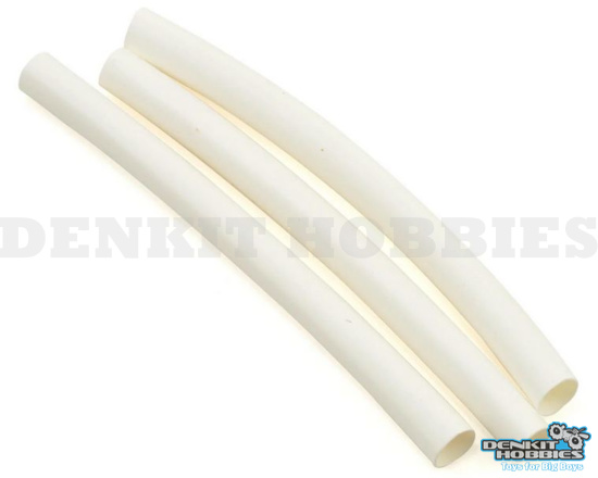 3/16 HEAT SHRINK TUBING WHITE (3) DUBRO