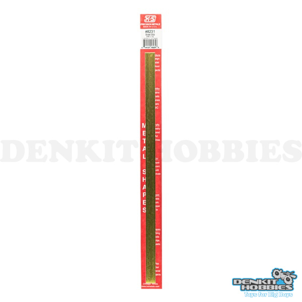 0.016 X 1/2 BRASS STRIP (1) K&S METALS