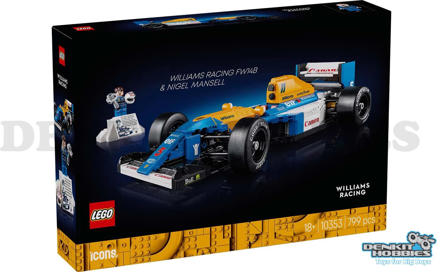 WILLIAMS RACING FW14B F1 & NIGEL MANSELL - ICONS - LEGO