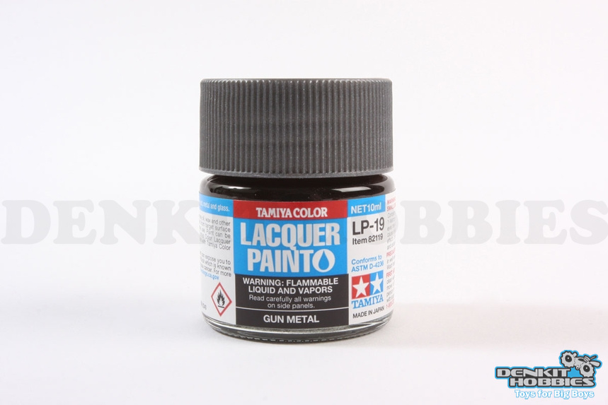 LP-19 GUN METAL LACQUER PAINT 10ML TAMIYA