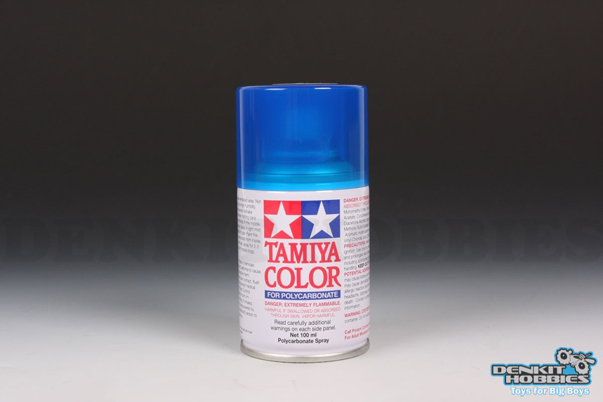 PS-39 TRANSLUCENT LIGHT BLUE POLYCARBONATE SPRAY PAINT 100ML TAMIYA