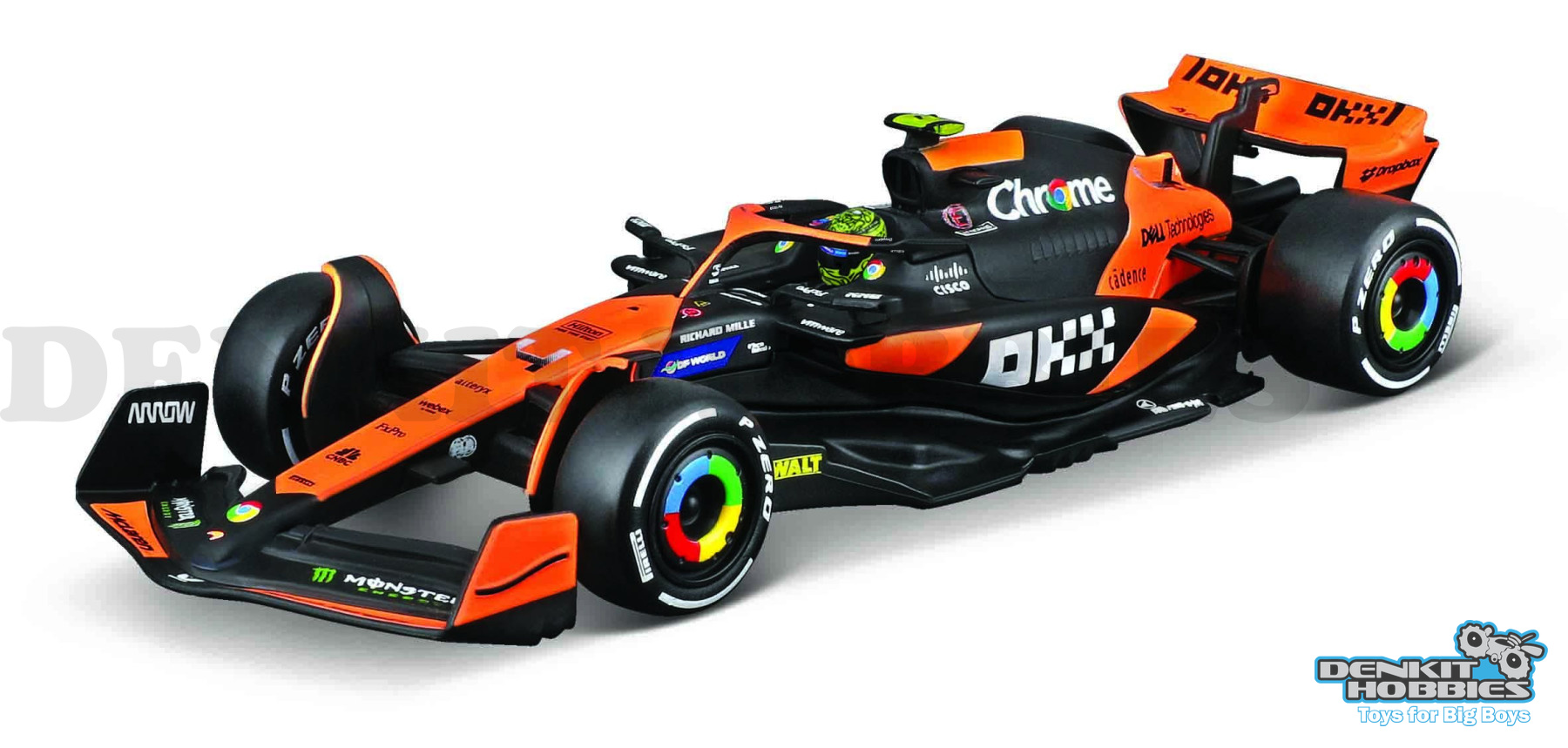 MCLAREN MCL38 F1 2024 #4 LANDO NORRIS WITH COLLECTORS CASE 1/43 SCALE BBURAGO