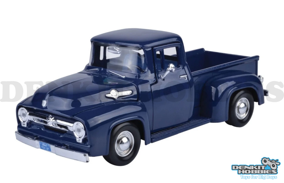 FORD F-100 PICKUP 1956 DARK BLUE 1/24 SCALE MOTORMAX