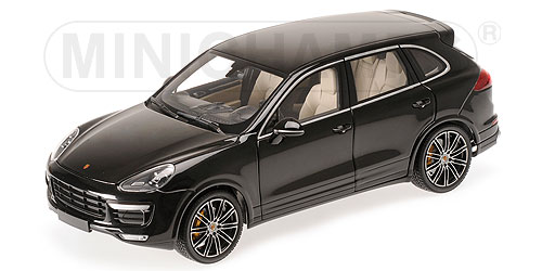 PORSCHE CAYENNE TURBO S BLK METALLIC 2014 1/18