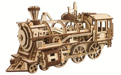 MECHANICAL LOCOMOTIVE 3D WOODEN PUZZLE - ROBOTIME