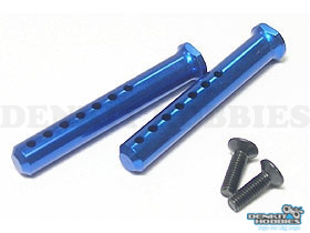 ALUMINIUM BODY POST 40MM BLUE (2) 3 RACING